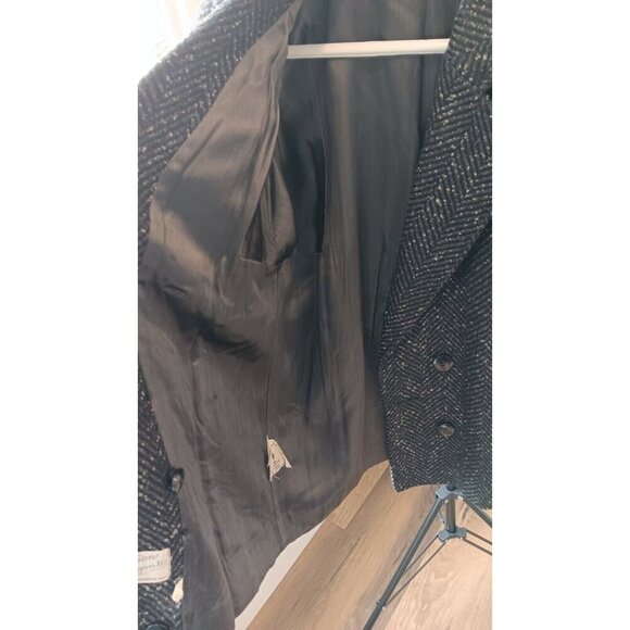 Vintage Wool Coat 5/6 Women Collection Elegante Thunder Bay Made In Romania Gray - Picture 6 of 15